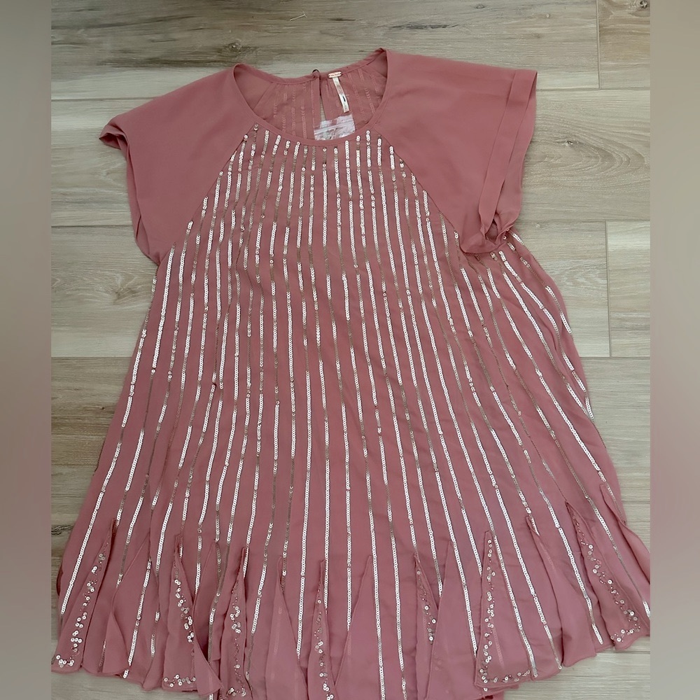 Free People Mint Julep Sequin Dress M